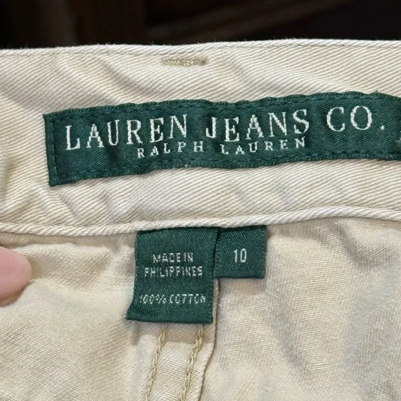 Ralph Lauren Beige Straight Leg Khakis - Picture 2 of 5